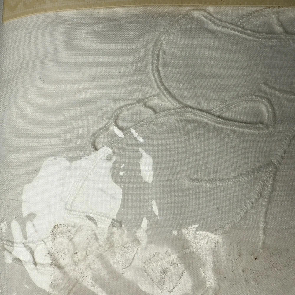 Vtg Heirlooms Handmade Embroidered Duvet Cover Full/queen White/ivory  New